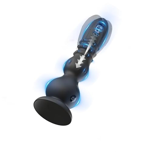#VerdientProvisionen<br>Prostata Vibration Männer Analspielzeug für Erwachsene mit 10 Vibrationsfunktionen Analvibrator für Männer mit Vibration mit Led Display und Saugnapf Anal Dildo für Frauen Analkugeln
