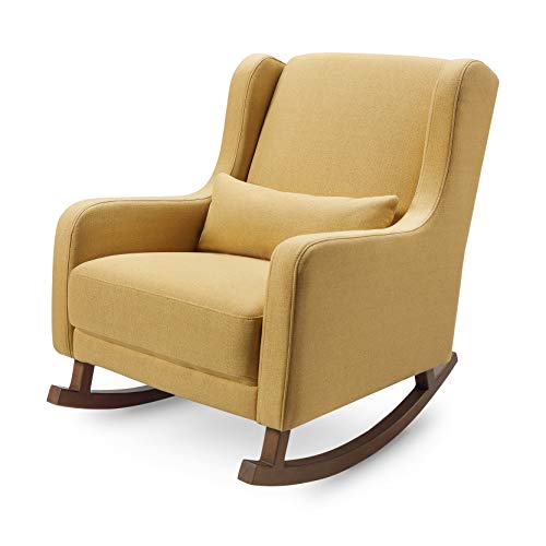 Image of Babyletto Kai Rocker in Performance Dijon Eco-Twill, Water Repellent & Stain Resistant, Greenguard Gold and CertiPUR-US Certified