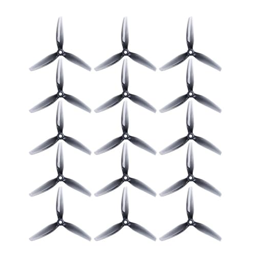Hélice à 3 pales E S5 5040 tripale grise de 5 pouces pour drone de course quadcopter