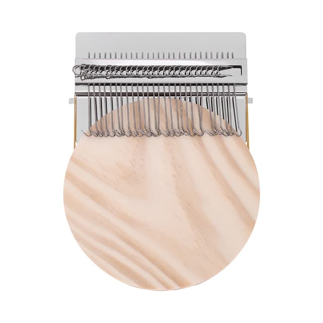 Eforcase Mini Darning Loom Machine Speedweave Darning Loom 10/12/14/28 Hooks,Convenient Small Weaving Loom Kit for Beginner,Quickly Repair Holes,Mending Jeans,DIY Beautiful Weaving Art on Clothes Sock