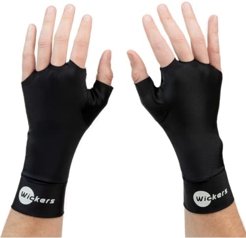 Wickers Lacrosse Glove Liners (Small, Black)