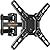 Perlegear Full Motion TV Wall Mount Bracket for Most 13-43 Inch LED LCD Flat Curved Screen TVs & Monitors, Swivel Tilt Extension with Articulating Arms, Max VESA 200x200mm up to 44lbs