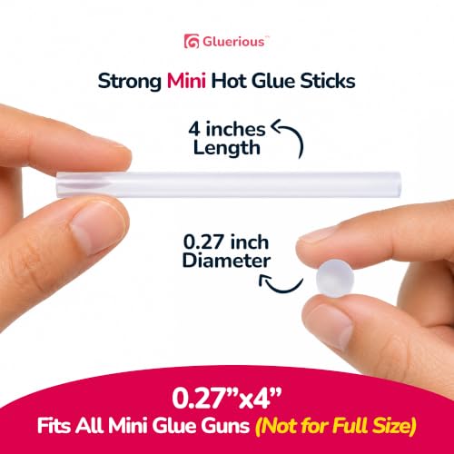 Mini Hot Glue Sticks 200 Pack