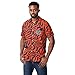 FOCO Men's NCAA Thematic Print Button Up Short Sleeve Shirt, Small