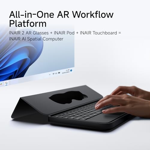 Image of INAIR 2 Elite Suite| AI Spatial Computer OS| AR Glasses + Pod + Keyboard| Compatible with Vast Android apps| 6-Screen Expansion| Wireless PC Streaming| 3DoF Spatial Hovering| Real‑Time 2D‑to‑3D