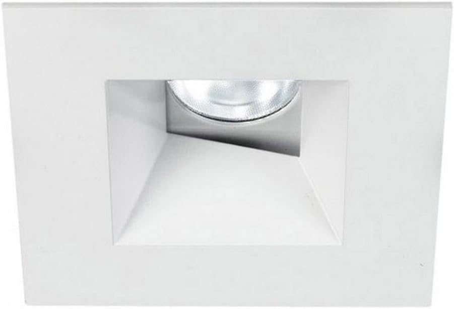 WAC Lighting HR3LEDT518PS930WT Tesla Pro 3.5" LED Square 0-30 Degree Adjustable Trim with Light Engine 3000K Narrow Beam 90CRI, White