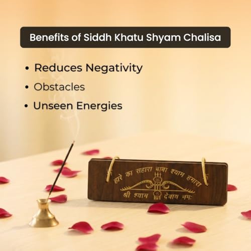 Image of VAMA Siddh Khatu Shayam Murti with Wooden Chalisa - Energized at Khatu Shayam Temple, Ujjain