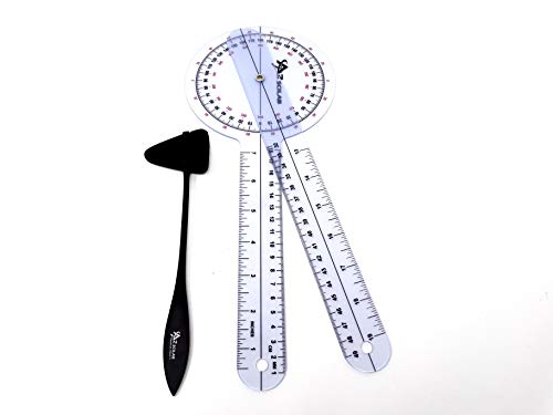 Goniómetro Plástico 12'' 360 Grados con Martillo Reflex miniatura 1