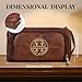 Personalized Toiletry Bag for Men Custom Engraved Name Initials Toiletry Bag Leather Travel Organizer Water Resistant Bag (Style01)