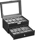 Herausnehmbare Uhrenkissen - Sie können die Uhrenkissen abnehmen, und in den Fächern Knöpfe, Ohrringe,Ringe, Ketten, Armbänder und andere Schmuckstücke aufbewahren