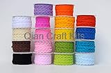 DalaB 100 Yards RIC rac/Zig zag Trim Ribbon for Crafting You Pick Color Rick Rack Trims RIC rac Ribbon Tape,Width 5-6mm for DIY - (Color: Mixed Color)