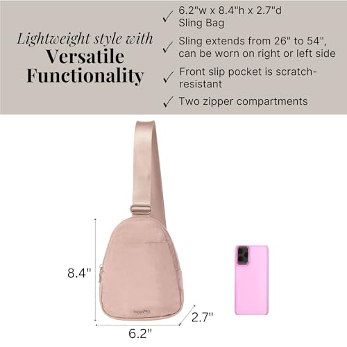 Image of Baggallini Double Zip Mini Sling