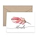 Paper Frenzy Boho Essence Thank You Note Cards and Kraft Envelopes 25 pack