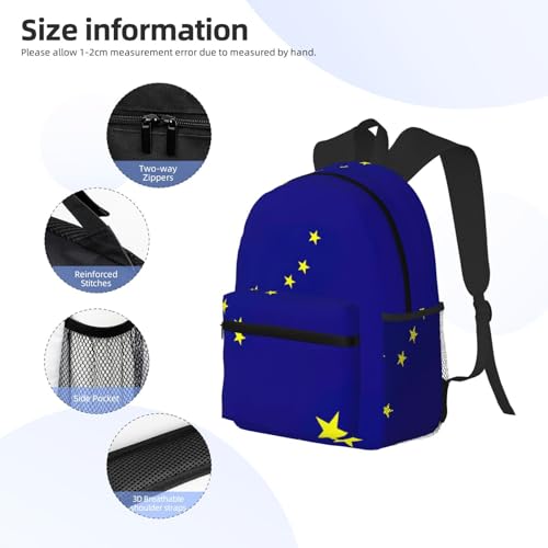 Sac à dos Alaska WURTON noir polyvalent décontracté taille unique