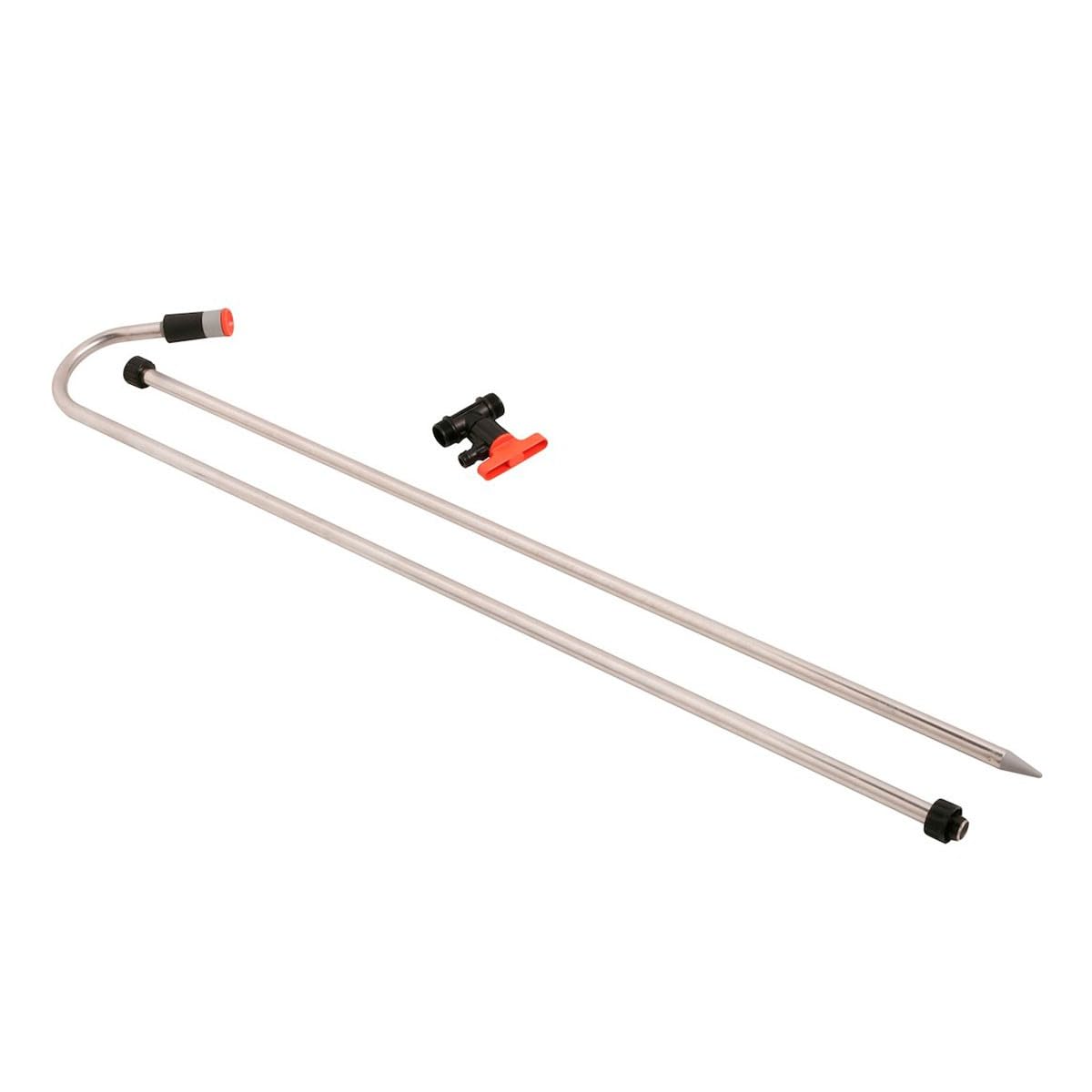 Oferta de ducha de jardín GARDENA: ducha con agradable chorro, la cantidad de agua se regula de forma continua o se cierra, con pincho para clavar en el césped (958-30)