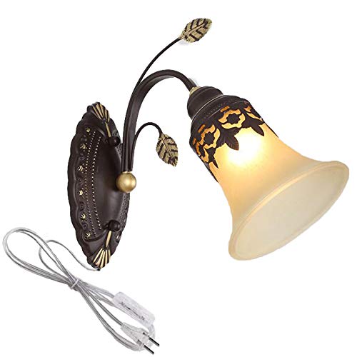 Amazon | FSliving ブラケットライト ガラス マダツボミ レトロ