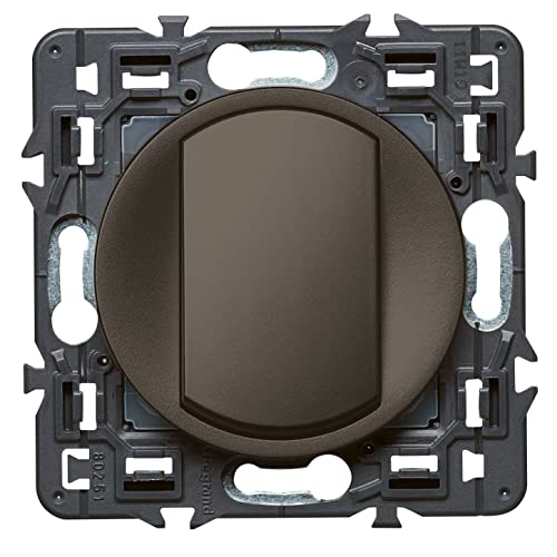 Legrand - Interrupteur ou va-et-vient doigt large Céliane Soft - 10A - Graphite