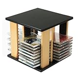 Design rotatif : ce support de CD dispose d'une structure rotative à 360 degrés pour un accès facile aux disques sous n'importe quel angle, complété par un design ouvert à quatre côtés qui améliore l'efficacité du stockage.