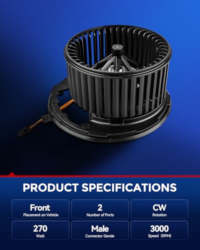 Image of KAX AC Blower Motor for A3 06-13,Q3 /Q3 Quattro 2015-2018,Beetle 12-19,CC 12-17,EOS 09-16,Golf 06 10-14,GTI 06-14,Jetta 05-18,Passat 12-22,Tiguan 12-17,Rabbit 06-09 - HVAC Blower Motor Replaces# 700241