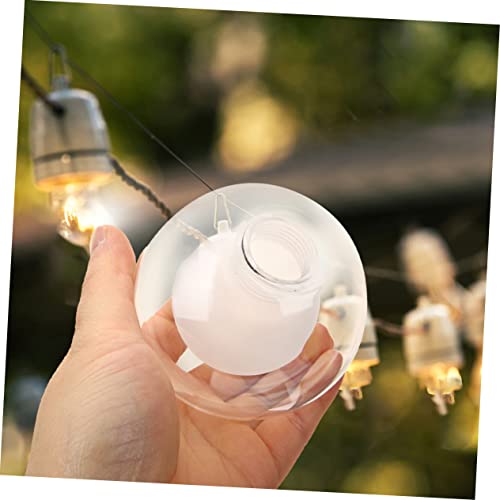 Image of Glass Lamp Shade Double Layers 3.14 Inch Clear Globe Replacement for Pendant Light Fixture Suitable for Home Decoration and Light Bulb Protection
