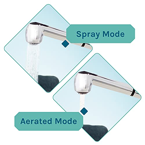 White Utility Sink Laundry Tub With Pull Out Chrome Faucet, Sprayer Spout, Heavy Duty Slop Sinks For Washing Room, Basement, Garage or Shop, Large Free Standing Wash Station Tubs and Drainage