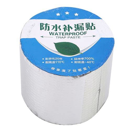 Ritmo Aluminium Foil Tape Self adhesive UV Protection Waterproof Tape Suitable for Roof Leak, Surface Crack, Window Sill Gap, Pipe Rupture, Boat Sealing,Home Renovation (4" In x 16 Feet) (set of : 1)