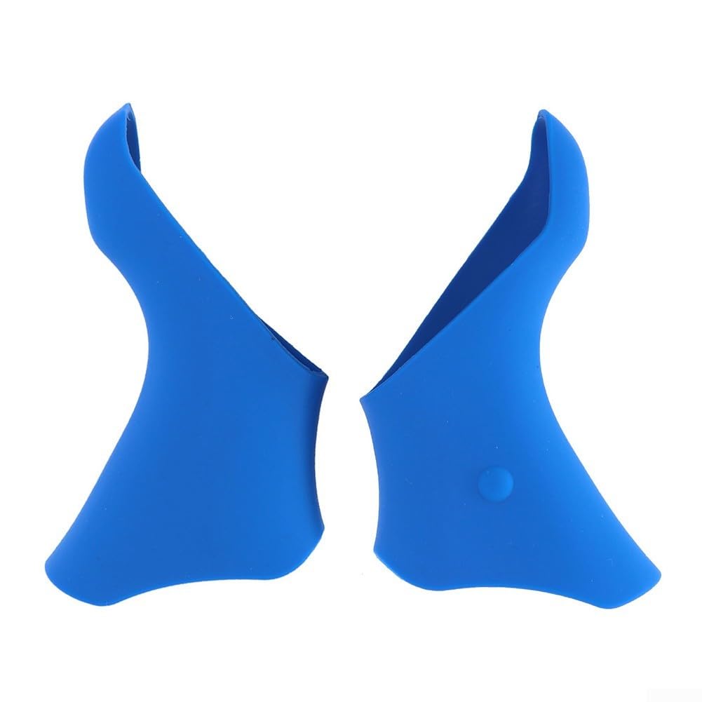 TDCuizent Bicycle Brake Lever Hoods Silicone Non-Slip Gear Shift Cover Compatible with ST-5600 ST-5601 ST-6600 Handlebar Grip Replacement for Road Bike Cycling Components Weather Resistant(Blue)