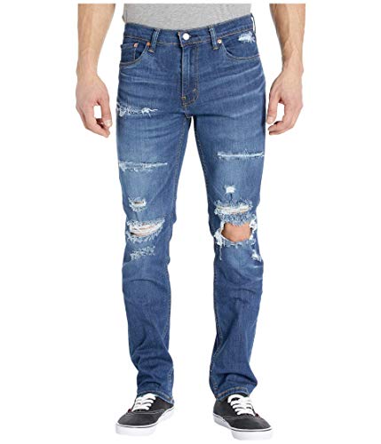 Image of Levi's Men's 511 Slim Fit Jeans (Regular and Big & Tall), Myers Dust-Destructed-Advanced Stretch, 36W x 29L
