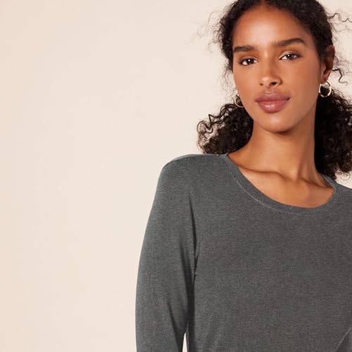 Image of Amazon Essentials Women's Regular-Fit Long-Sleeve Crewneck T-Shirt (Available in Plus Size)
