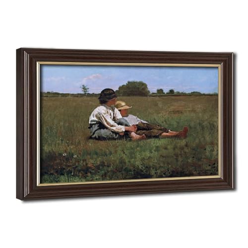 Affiches sur toile Winslow Homer de 20,3 cm avec cadre à suspendre pour décorer un bureau