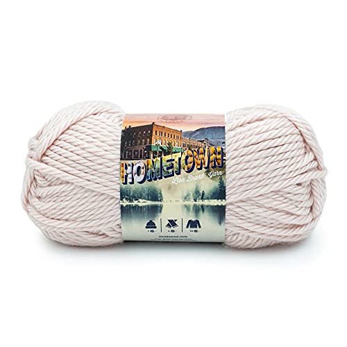 Image of Lion Brand Yarn Hometown Yarn, Super-Bulky Yarn for Knitting, Crocheting, and Crafting, 1 Pack, Dillon Quartz | Super Bulky Acrylic Fiber for Warm Crochet Blankets, Knit Winter Hats, Chunky Cardigans, Soft Scarves, Weaving