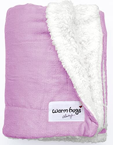 Product Image of the Checkered Throw Blanket - Shaggy Sherpa Throw Blanket for Couch, Chair or Bed. Cozy Soft and Preppy for Women. Lightweight & Breathable for Gentle Warmth Fun Colors 50x65 inches. (Lilac)