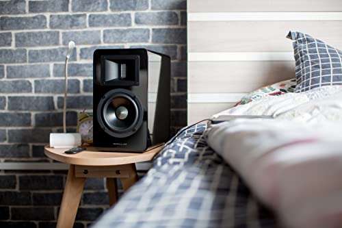 Airpulse A100 – Enceintes bibliothèque 2.0 Actives Bluetooth et Entrée Optique 100W – Amplificateur Intégré, Sortie… - Les Beatles, Paul McCartney, John Lennon, RIngo Starr, George Harrison Airpulse A100 - Enceintes bibliothèque 2.0 Actives Bluetooth et Entrée Optique 100W - Amplificateur Intégré, Sortie… – Image 3