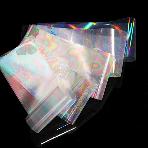 10Pcs Chameleon Nail Polish Stickers Set Marble Transfer Foil Iridescent Sliders Wraps Adhesive Decals Nail Art Decorations #TOP3