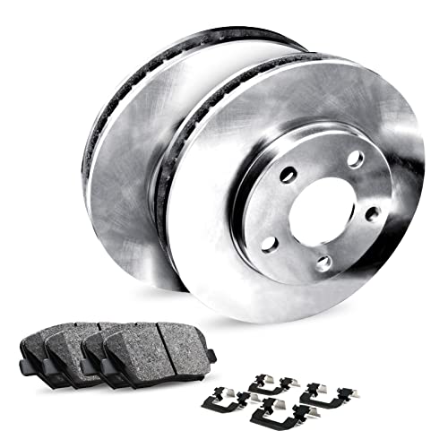 2012-2013 Audi A6 R1 Concepts eLine Rear Brake Rotors Kit + Ceramic Pads