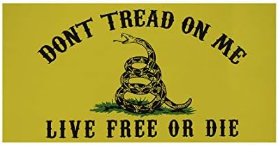Trade Winds Wholesale Lot of 6 Gadsden Don't Tread On Me Live Free Or Die Yellow Bumper Sticker image 2