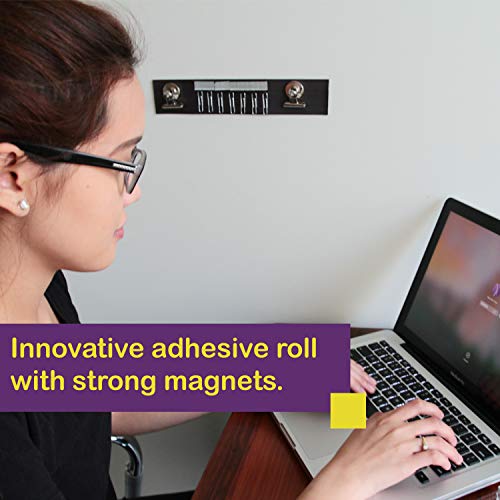 ATack Magnetic Tape Strip Roll, 2-Inch x 10-Foot, Self-Adhesive, Peel and Stick on Double-Sided Magnet Strips for Fridge, Crafts and DIY Projects - Thumbnail 7