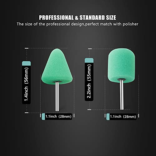 Image of Mini Buffing Polishing Pads, 30Pcs Mini Detail Polishing balls Use On Rotary Tools,Cordless electric drill, Small area Polisher Tool for Tight Area Detailing Polishing Waxing And Sealing Glaze -MNPC30