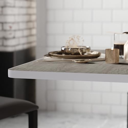 Table carrée réversible 91 cm en stratifié contre taches et rayures - 7