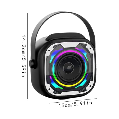 Subwoofer pequeño de mano con micrófono para cantar en cualquier sitio 5
