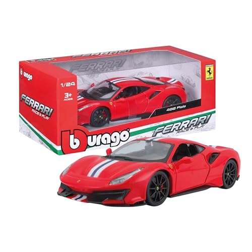 Burago 1 24 - Auto Ferrari 488 Pista R&P - Colori assortiti - 1 pezzo