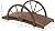 BAIVAKON 3.3ft Wooden Garden Bridge Arc Footbridge with Half-Wheel Style Railings & Solid Fir Construction, Stained Wood Outdoor & Patio Furniture