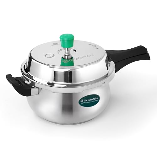 Image of The Indus Valley Stainless Steel Outer Lid Handi Pressure Cooker - Outer Lid | Induction Friendly | ISI-Certified, 100% Toxin-Free, Naturally Non-Stick, 3 Y Warranty (5.5 Liters)