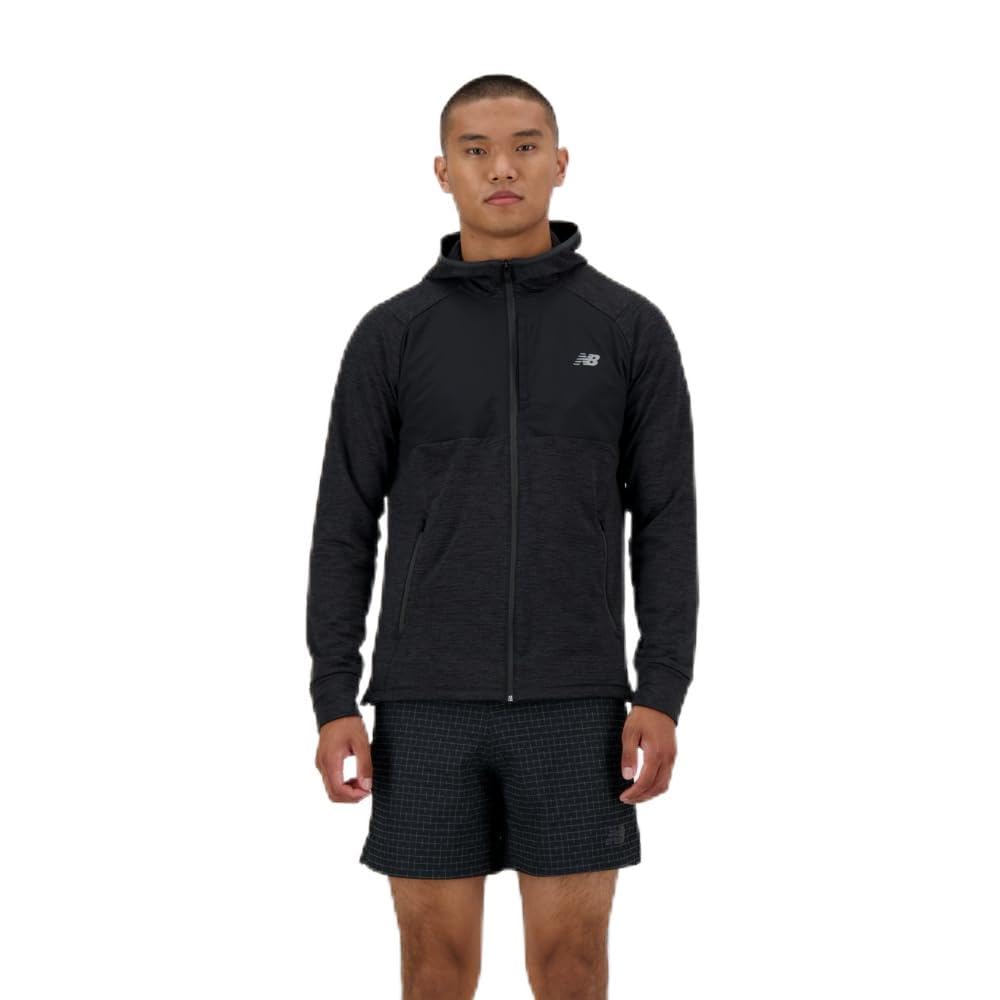 

                                                    New Balance Men's Heat Grid Hooded Full Zip, Black