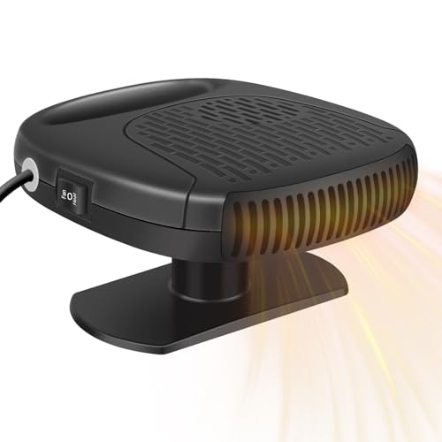 Calentador y descongelador portátil de 12 V con 120 W y diseño ajustable de 360° para vehículos