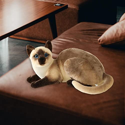 Sharplace Simulation Siamese cats Lifelike Stuffed Animal Padding for Girls Boys StyleB, Style a, 25cm - Image 4