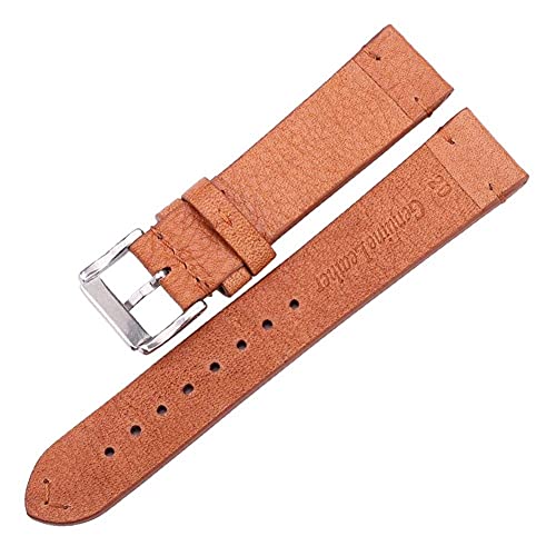 Bracelets de montre en cuir avec boucle robuste en acier - 4
