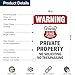 Warning Attention This Area Under 24 Hour LiveNo Soliciting No Trespassing Sign, 18x24 Inches, 55 mil thick HDPS (high density polystyrene), Made in USA by My Sign Center