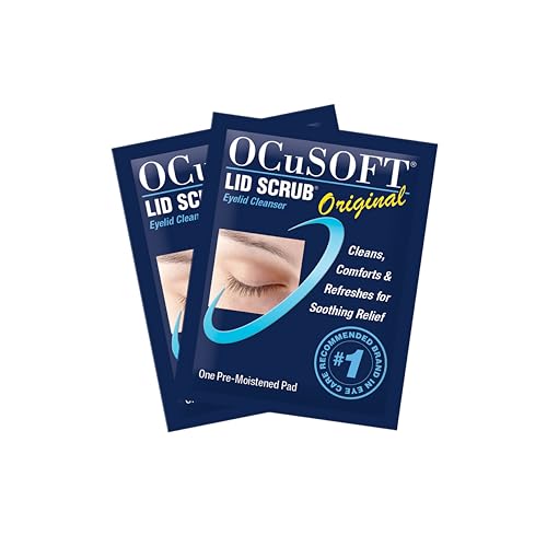 Image of OCuSOFT Lid Scrub Original Inflation Buster- 5 Bonus Pads Included - Gentle Eyelid Cleanser for Daily Hygiene - 35 ct Pre-Moistened Pads (Pack of 2)