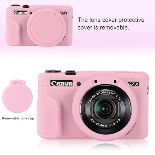 Funda protectora de silicona para Canon PowerShot G7X Mark II miniatura 5